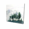 Begin Home Decor 16 x 16 in. Mountains Landscape In Watercolor-Print on Canvas 2080-1616-LA102